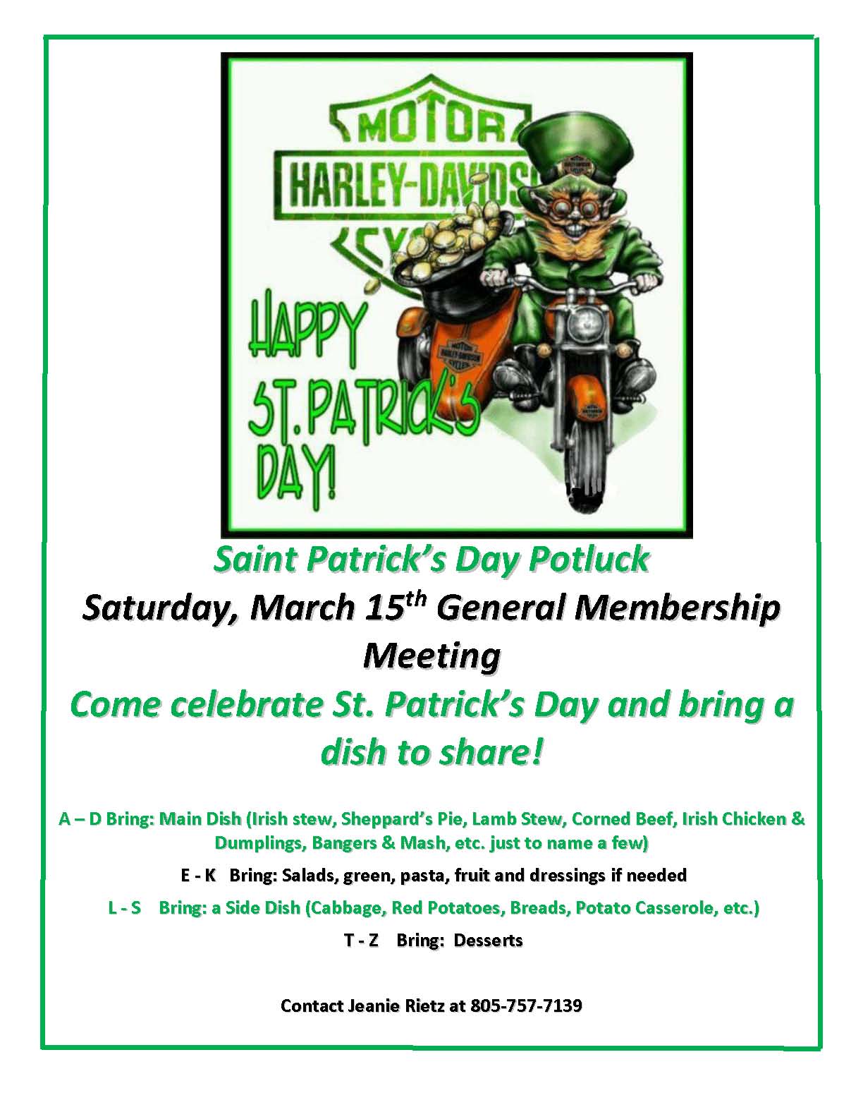 Saint Patrick's Day Flyer 2025